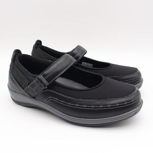 Orthofeet Chickasaw Mary Jane Shoes Womens Size 8.5B Black Orthotic Shoes